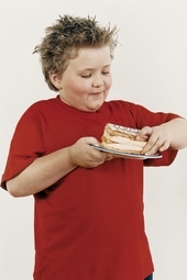 Kind mit Übergewicht