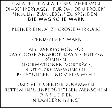 Spendenaktion Magische Mark